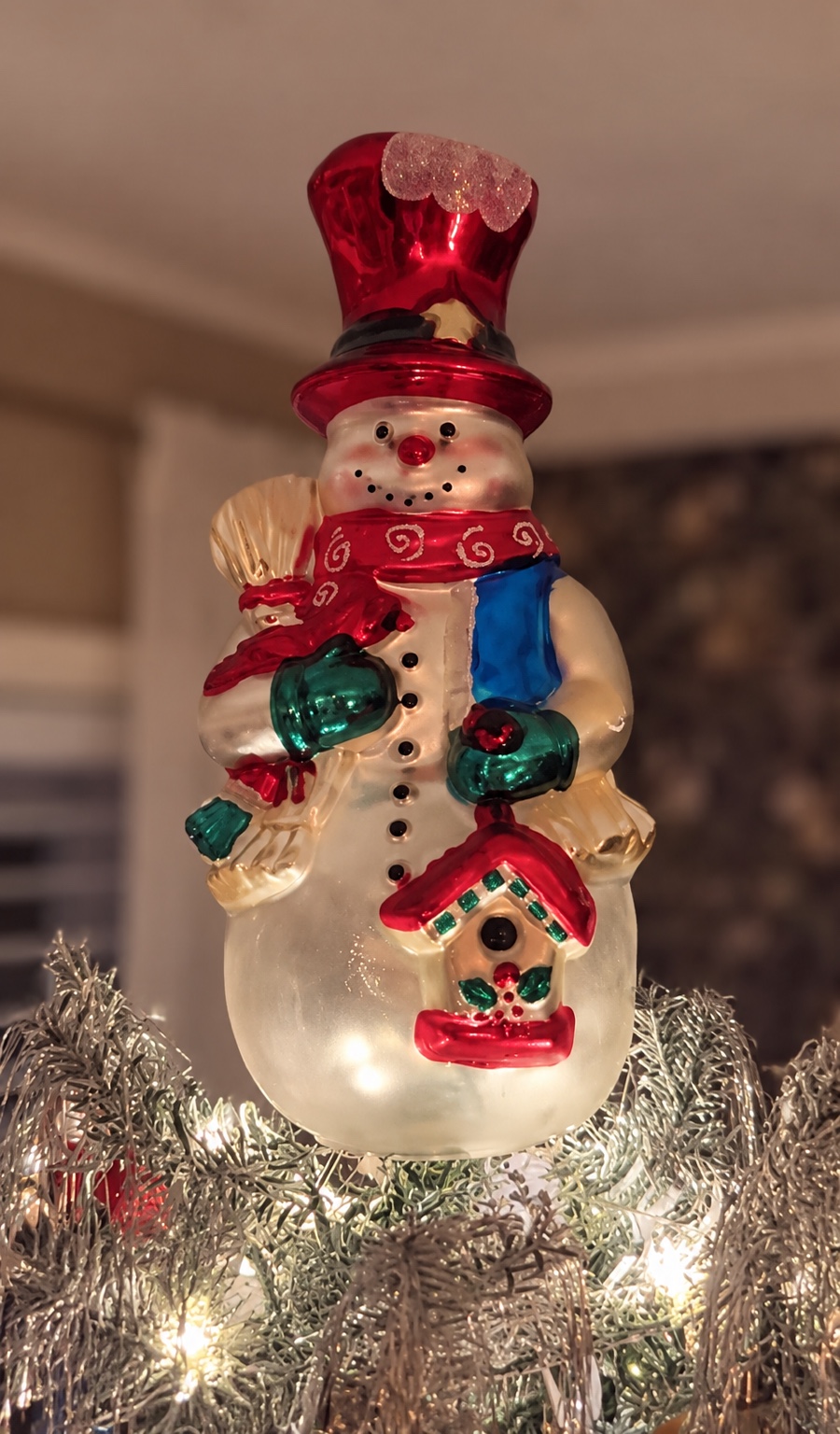 A little snowman charm — seasonal decorating by Lori